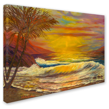 Manor Shadian 'A Tropical Lagoon' Canvas Art, 32x24