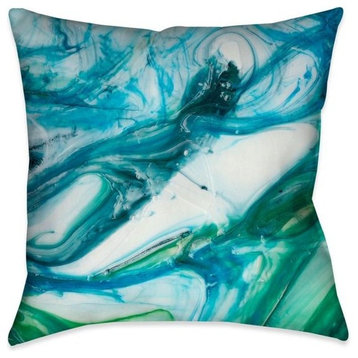 Tidal Sweep II Outdoor Decorative Pillow, 18"x18"