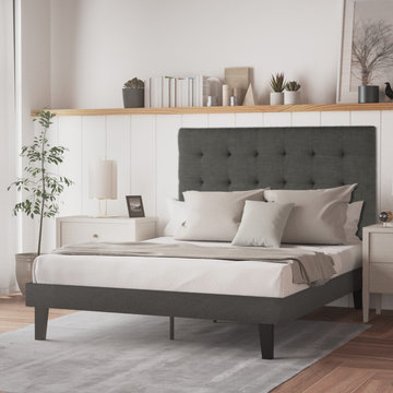 ARBO Upholstered Platform Beds with Headboards