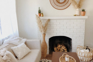 Inspiration for a tropical living room remodel in San Diego
