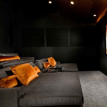 Modern Lavish Home Theater