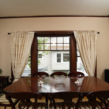 Craftsman Dining room with Indow inserts
