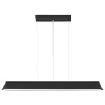 Visual Comfort Modern Collection - Tech Lighting Zhane Linear Suspension Light, LED, Black - Hard and soft lines converge in this elegantly simple silhouette equally suitable for both residential and commercial settings. A bottom acrylic diffuser provides a glare free wash of light. A highly reflective inner white housing and two high output fluorescent lamps ensure this fixture performs as well as it looks. Offered in two lengths: 38" and 49". The 38" includes two 39 watt, 2600 lumen high output T5 linear fluorescent lamps or 30 watt, 2600 lumen 3000K linear LED strips. The 49" includes two 54 watt, 3730 lumen high output T5 linear fluorescent lamps or 40 watt, 3500 lumen 3000K linear LED strips. Has a maximum drop length of 6 feet. LED Version dimmable with a low-voltage electronic dimmer.