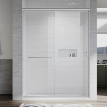 Frameless Hinged Shower Door – UKD12 | 10mm SGCC Certified Glass