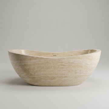LUXURY TRAVETINE BATHTUB
