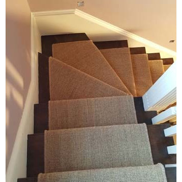 Sisal Carpet Installation to Stairs