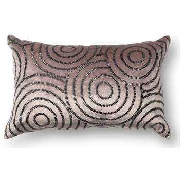 Charcoal/Black 13"x21" Decorative Accent Pillow