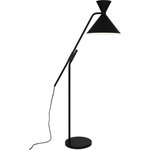 Robert Abbey - Robert Abbey 1250 Cinch - One Light Floor Lamp - Black Fabric Wrapped  12 x 1.38Cinch One Light Floo Matte Black Painted  *UL Approved: YES Energy Star Qualified: n/a ADA Certified: n/a  *Number of Lights: Lamp: 1-*Wattage:60w A bulb(s) *Bulb Included:No *Bulb Type:A *Finish Type:Matte Black Painted