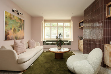 This is an example of a contemporary living room in Other.