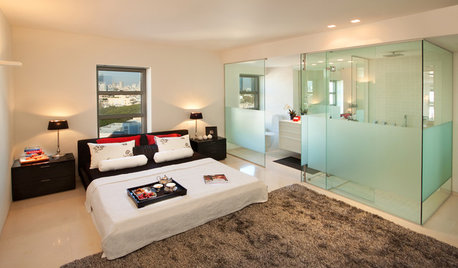 Yes or No: A Glass Wall Between Bathroom & Bedroom?