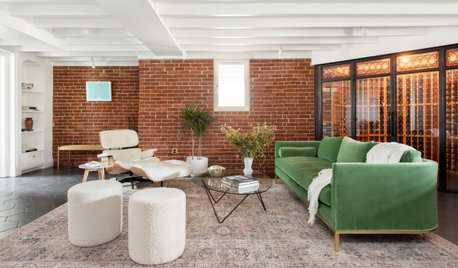 Basement Gains a Lounge, Wine Room and Bar for Entertaining