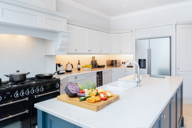 This is an example of a contemporary kitchen in West Midlands.