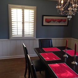Transitional Plantation Shutters In Dining - Interior Shutters