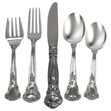 Gorham Sterling Silver Chantilly 5-Piece Dinner Set with Place Soup Spoon