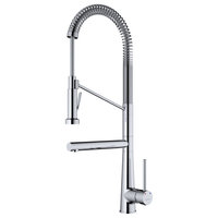 Karran Tumba Single-Handle Pull-Down Sprayer Kitchen Faucet, Chrome