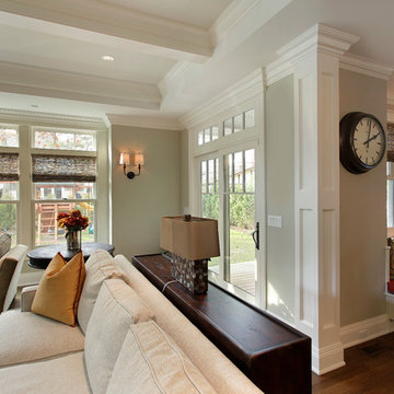 Detailed Crown-Moulding and Coffered Ceiling