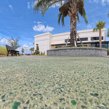 Middleton Flower Plaza | Exposed Aggregate