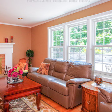 New Windows in Splendid Family Room - Renewal by Andersen Long Island, NY