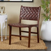 Contemporary Brown Leather Dining Chair Set 64777