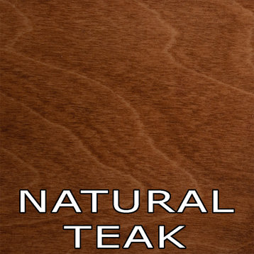 Flat Iron Desk, 20x60x30, Birch Wood, Natural Teak
