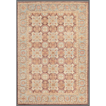 Pasargad Baku Collection Hand-Knotted Lamb's Wool Area Rug, 6'3"x8'9"
