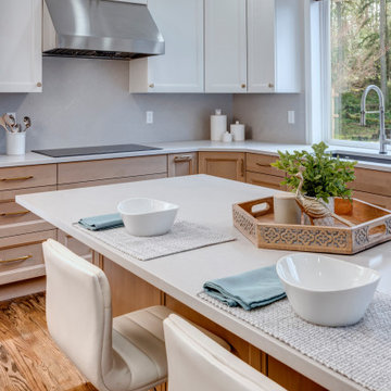 Modern White Kitchen | Redmond WA
