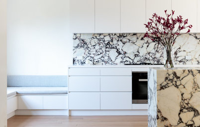 Room of the Week: Magic With Marble for a Teen-Friendly Kitchen