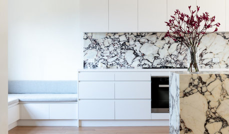 Room of the Week: Magic With Marble for a Teen-Friendly Kitchen