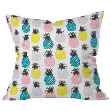 Zoe Wodarz Pineapple Pastel Throw Pillow