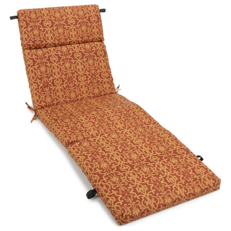 72" Outdoor Chasie Lounge Cushion, Vanya Paprika