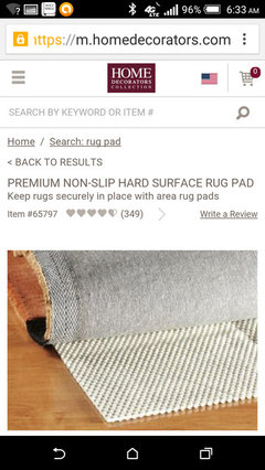 Carpet Pad for Seagrass Rug