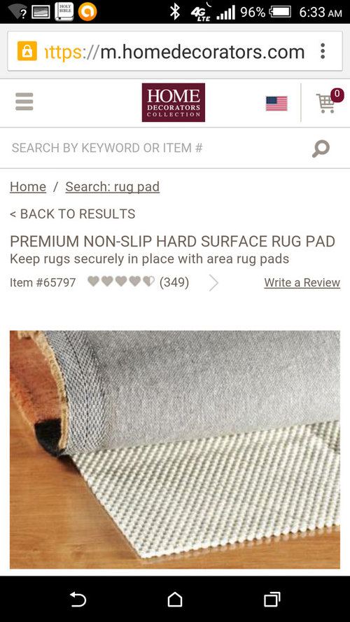 Carpet Pad For Seagrass Rug