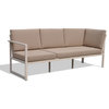 Oceana Sand Aluminum Outdoor 3pc Sectional Set with Cushions