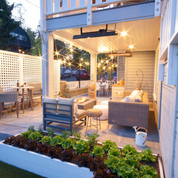 Extended Deck Over Small Privacy Patio
