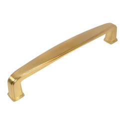 Cosmas - Cosmas 4392-160BB Brushed Brass 6-5/16&rdquo; CTC Cabinet Pull - Cabinet And Drawer Handle Pulls