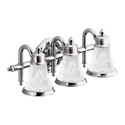 MOEN - MOEN Waterhill 3-Globe Chrome Bath Light YB9863CH - Ceiling Fans
