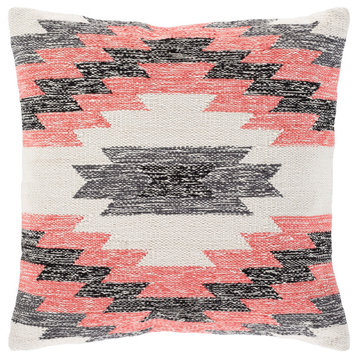 Anika ANI-001 Pillow Cover, Pink, 20"x20", Pillow Cover Only