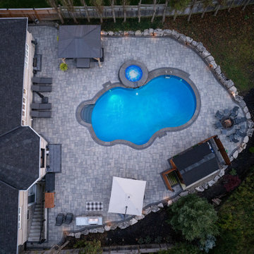 Custom Pool, Spa & Cabana Backyard Retreat