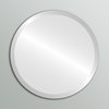 Round Beveled Frameless Mirror, 24"x24"
