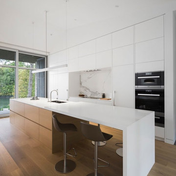 Kitchen in a lake house