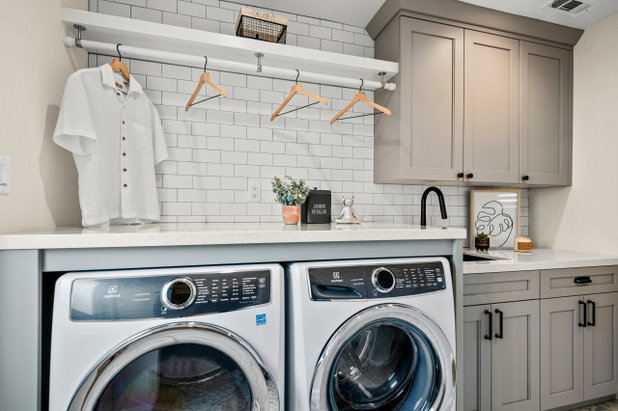 Craftsman Laundry Room by May Construction, Inc.
