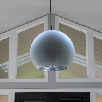 Zayden 1-Light Glass Globe Pendant