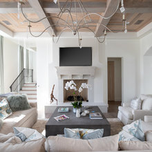 Beams in Family Room