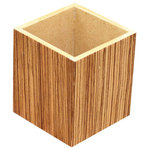RJ Fine Woodworking - Accessory Box in Zebrawood Wood - A nice small box that would work In  a number of areas of the home. Use it In  the bath as an accessory box for cue-tips or cotton balls or on the desktop for pencils and pens.