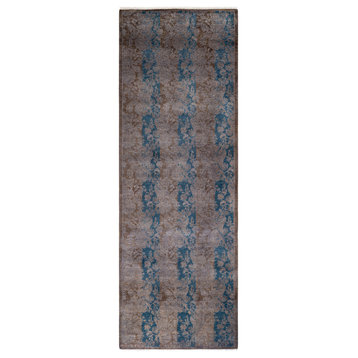 Fine Vibrance, One-of-a-Kind Hand-Knotted Area Rug Brown, 2' 8" x 7' 10"