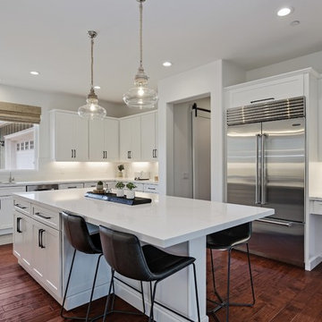 Modern Beachy White Kitchen