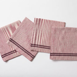 Drifting Stripe Napkin - Set of 4 - Napkins