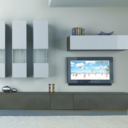 Modern Italian Wall Unit 3D 23 by Artigian Mobili - $4,735.00 - Entertainment Centers And Tv Stands