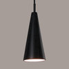 A19 MP04-BCC Studio 1 Light 4"W LED Mini Pendant, Slate Black