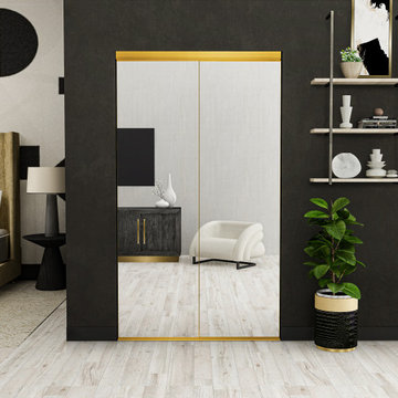 Trim Line - Closet Door in Bright Gold